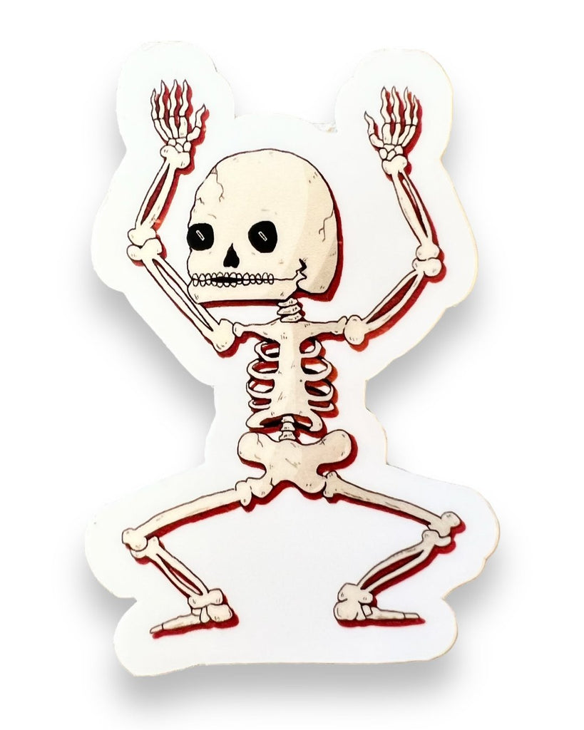 Dancing Skeleton Sticker by Big Moods, Sold by Le Monkey House