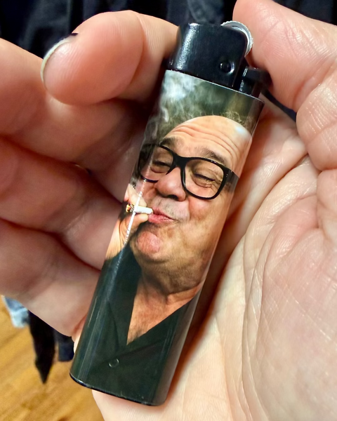 Danny Devito smoking Lighter by Shady Front, sold by Le Monkey House