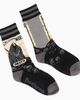 Death tarot card socks by Footclothes, Colorado Sold by Le Monkey House