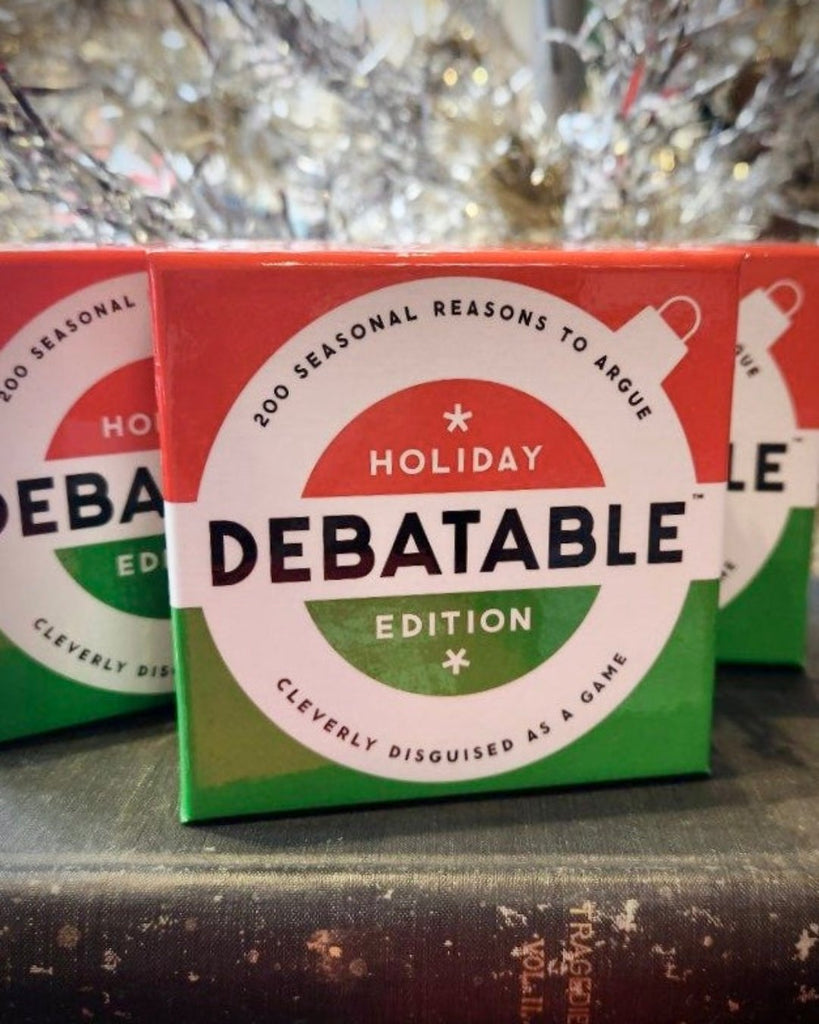 Debatable the holiday edition - 200 seasonal reasons to argue cleverly disguised as a game - by Brass Monkey Supply Co sold by Le Monkey House