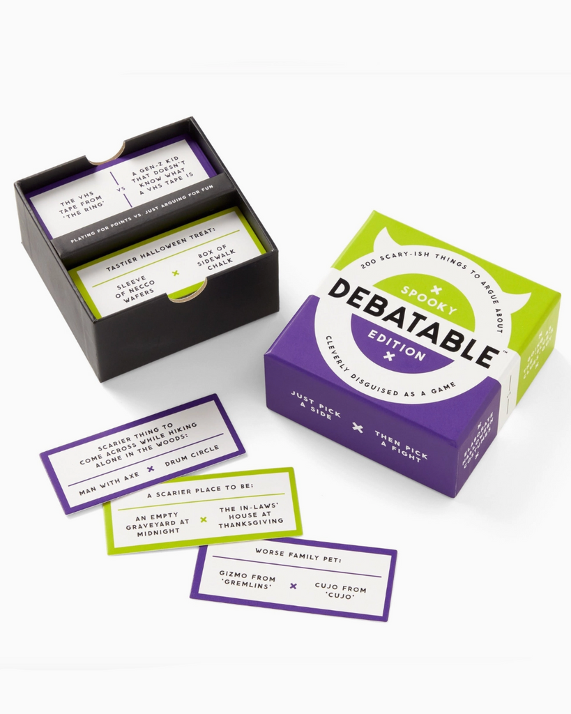 Debatable Spooky Edition Card Game by Brass Monkey, sold by Le Monkey House