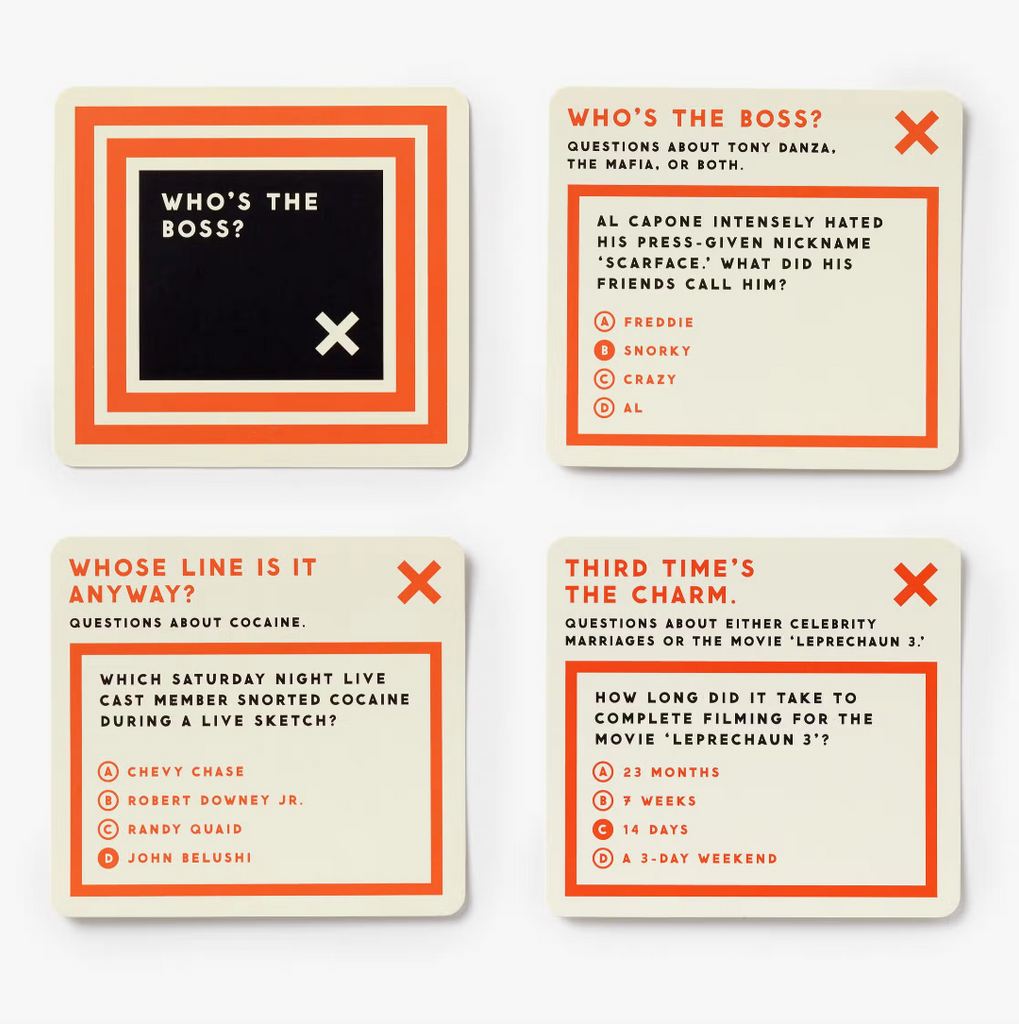 Delightfully Useless Trivia Card Set by Brass Monkey Sold by Le Monkey House