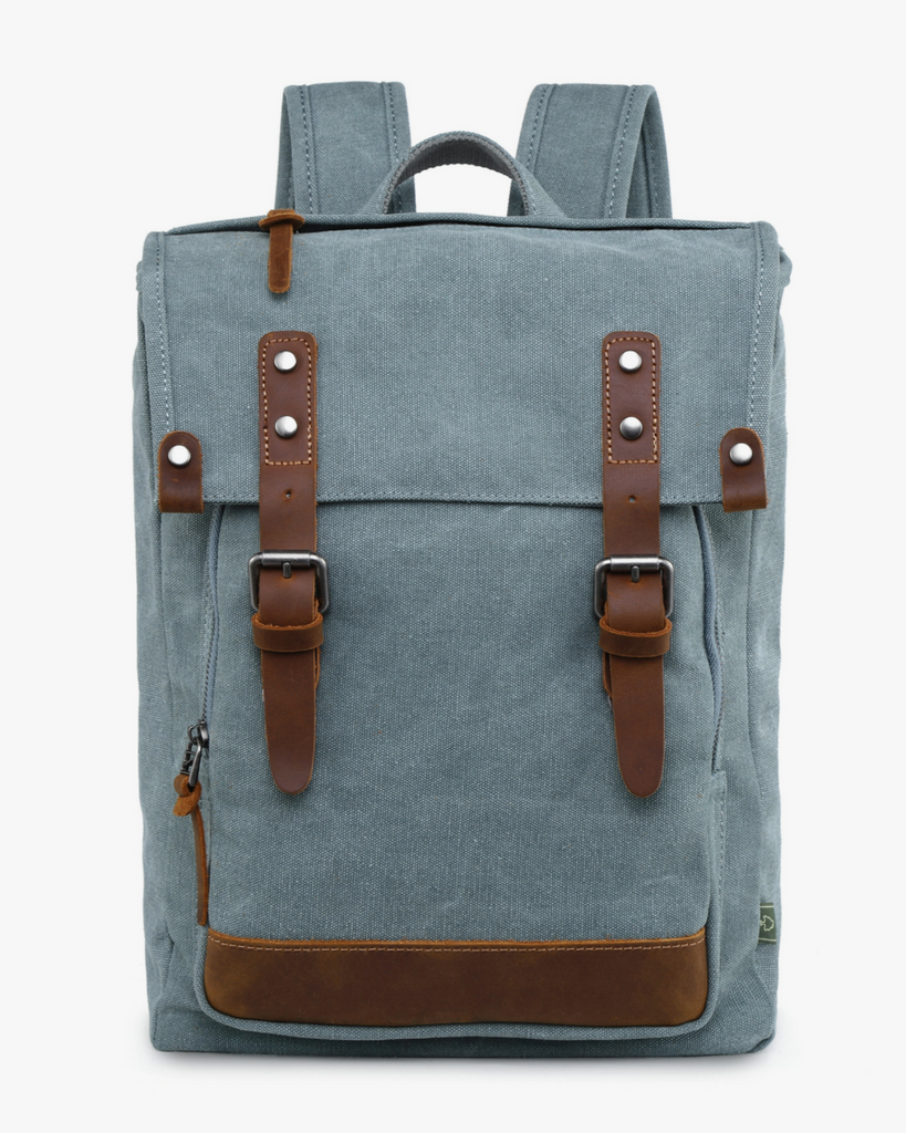 Discovery backpack, leather and canvas, by TSD Brand sold by Le Monkey House