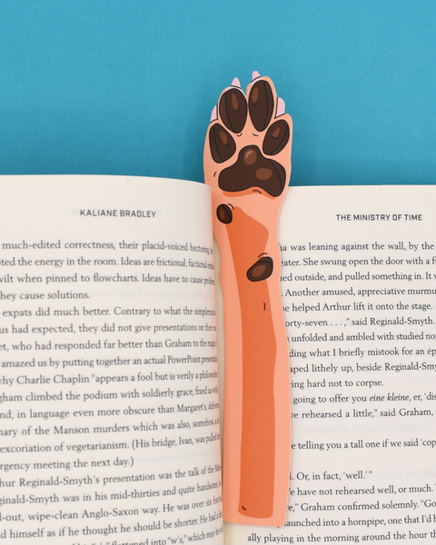 Dog paw bookmark by humdrum paper sold by Le Monkey House