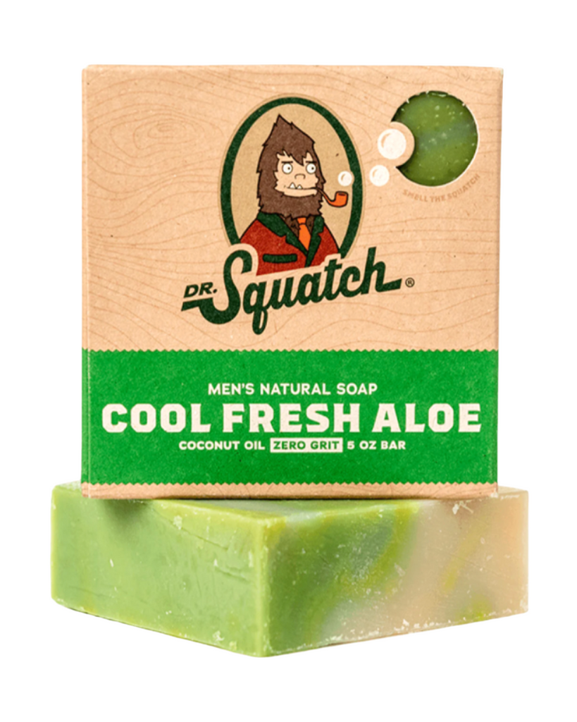 Dr Squatch Cool fresh Aloe Men's natural Soap sold by Le Monkey House