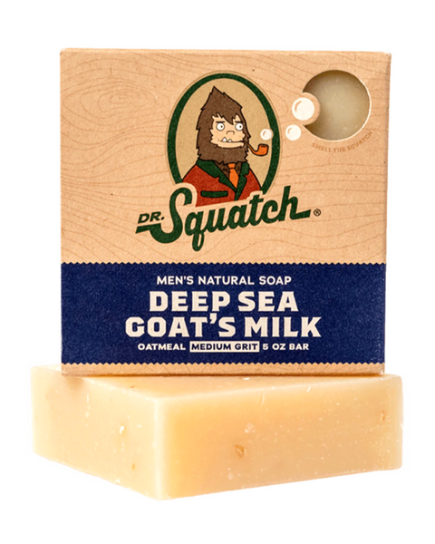 Dr Squatch Deep Sea Goat's Milk Men's natural Soap sold by Le Monkey House