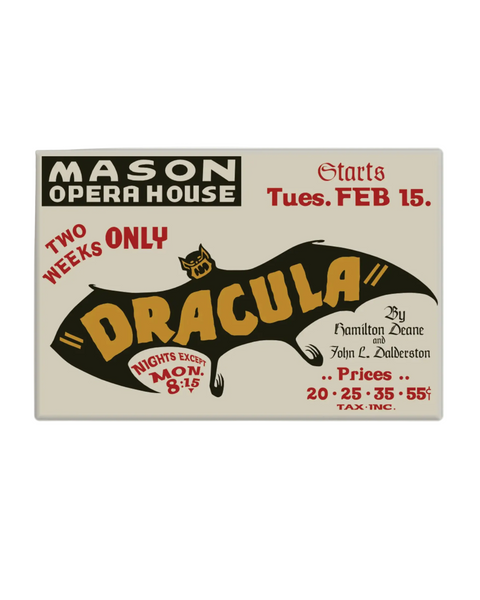 Dracula magnet by square deal recordings sold by Le Monkey House