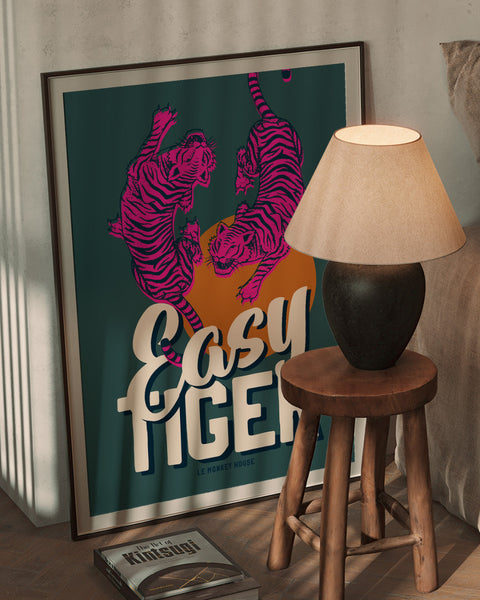 East Tiger poster designed and sold by Le Monkey House in Culpeper, Virginia