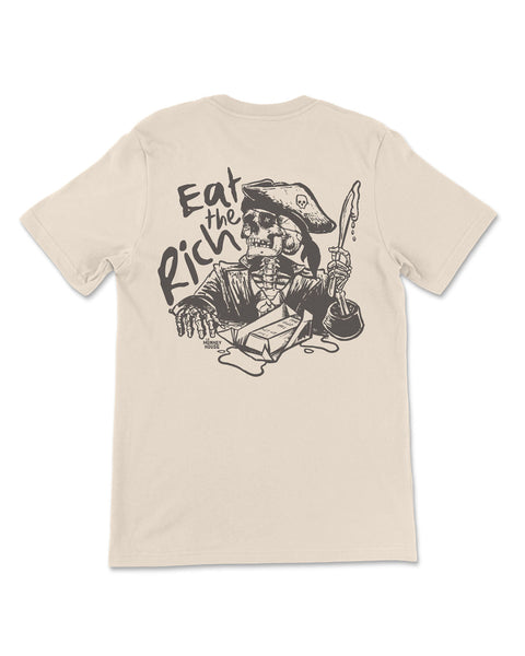 Eat The Rich T Shirt designed printed and sold by Le Monkey House