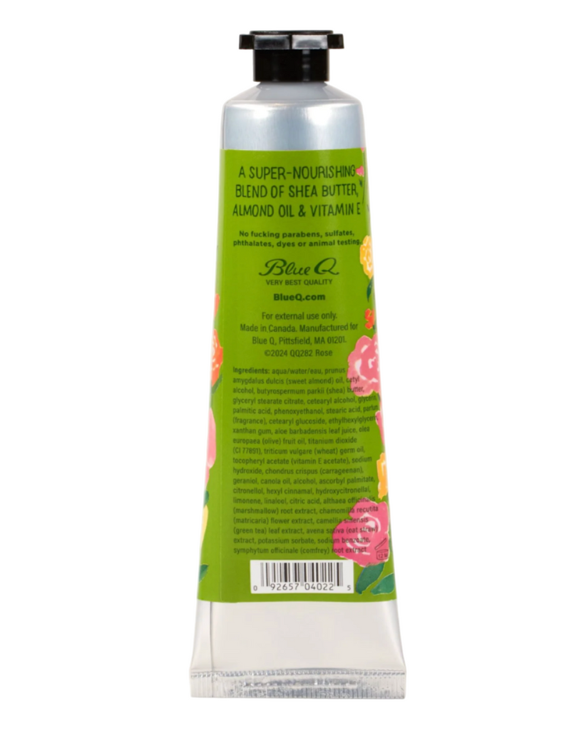 English rose and clover Delicate fucking flower Hand cream lotion by Blue Q sold by Le Monkey House