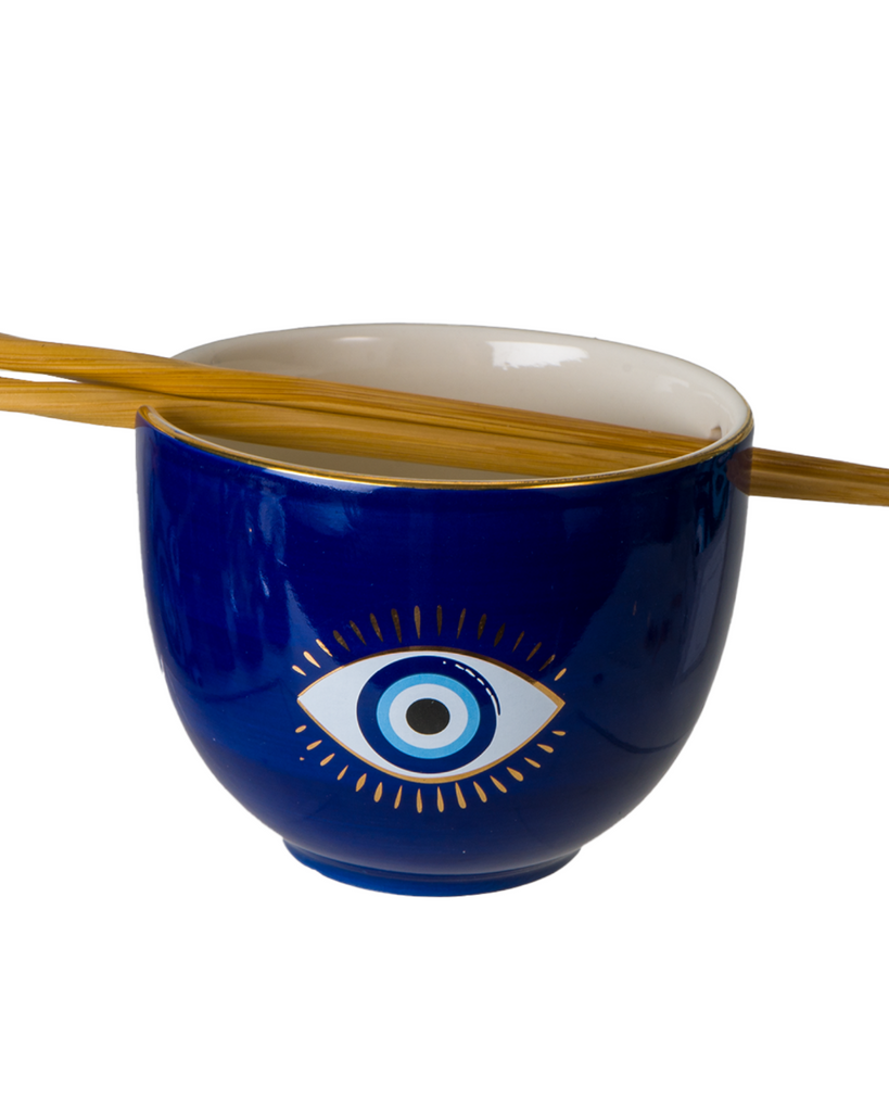 Evil Eye Noodle Bowl, Urban Tokyo, Restaurant grade ceramic Bowl, sold by Le Monkey House