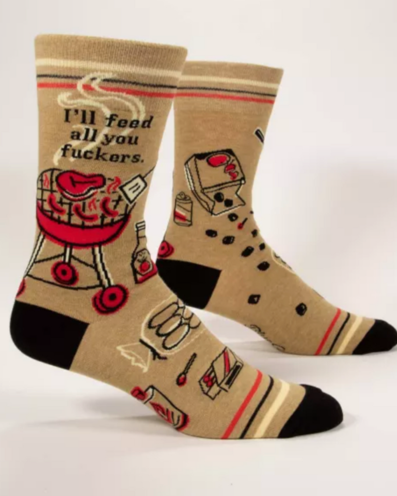 I'll feed all you fuckers men's socks by Blue Q Sold by Le Monkey House