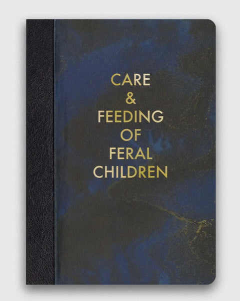 Vintage Style Care and feeding of feral children notebook journal by The Mincing Mockingbird Sold by Le Monkey House