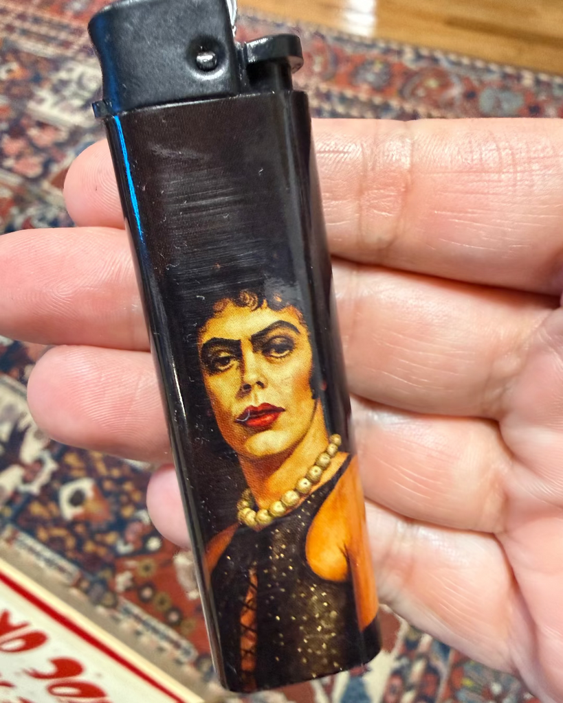 Dr. Frank N Furter, Rocky Horror, Tim Curry Lighter by Shady Front, sold by Le Monkey House
