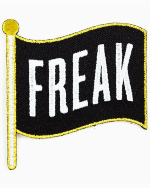 Freak flag embroidered iron on patch by these are things sold by Le Monkey House 