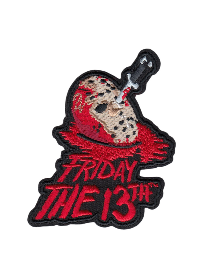 Friday the 13th bloody mask jason voorhees embroidered iron on patch by Square deal recordings sold by Le Monkey House