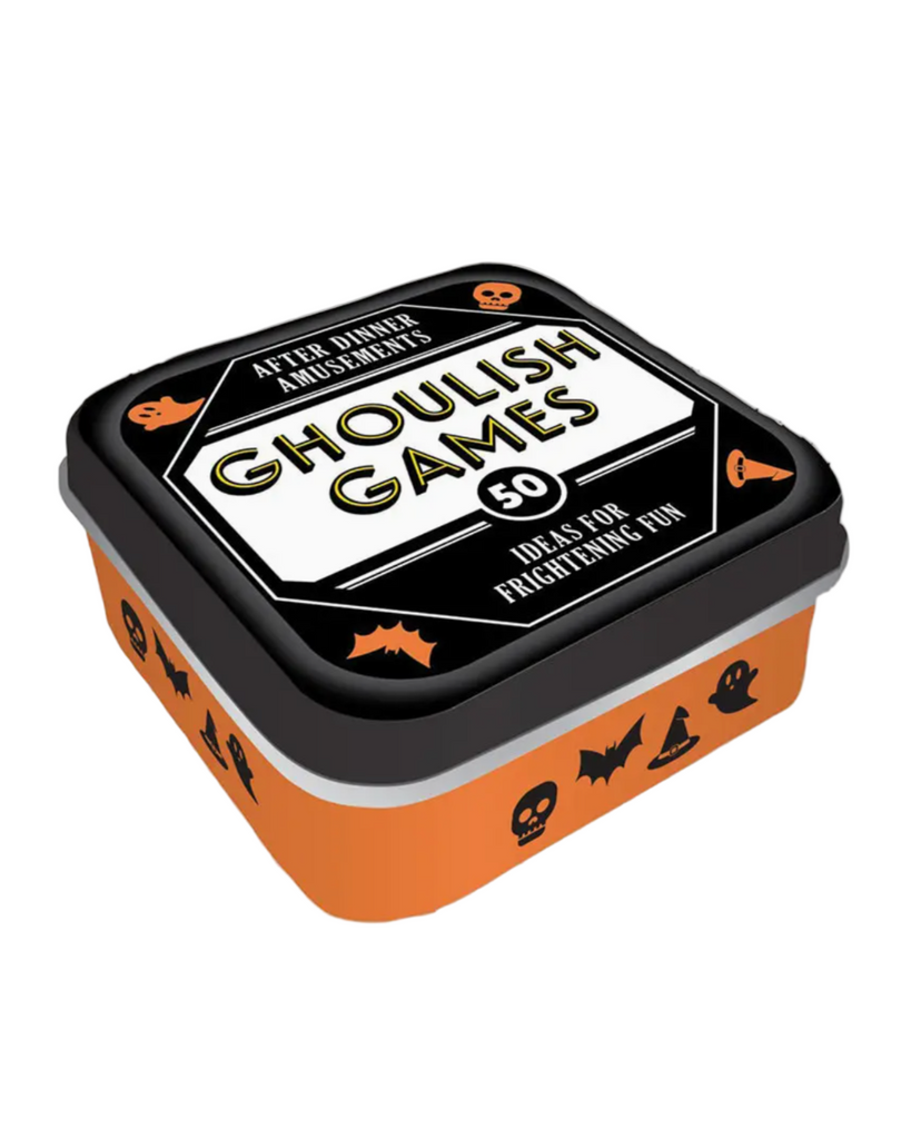 Ghoulish games travel game tin by After Dinner Amusements sold by Le Monkey House