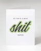 Go Forth Greeting Card printed designed and sold by Le Monkey House