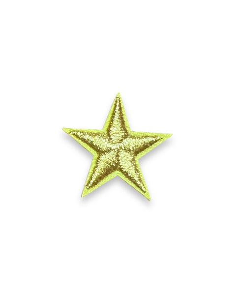 Gold star embroidered iron on patch  by ABLN Boutique sold by Le Monkey House