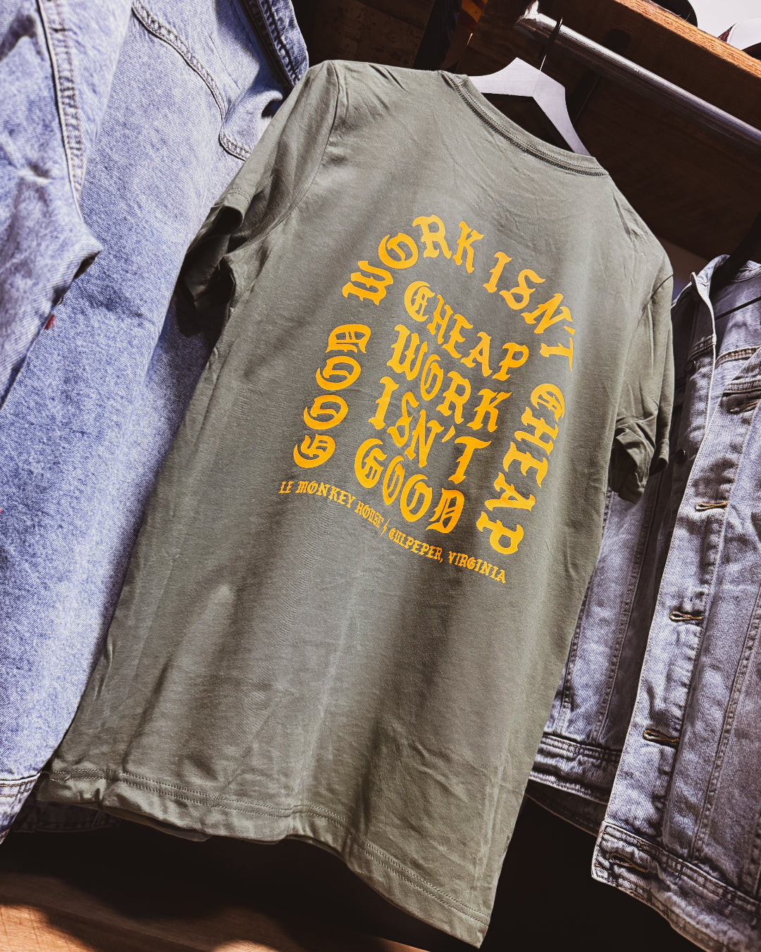Good work isn't cheap, cheap work isn't good vintage style retro t shirt. Le Monkey House