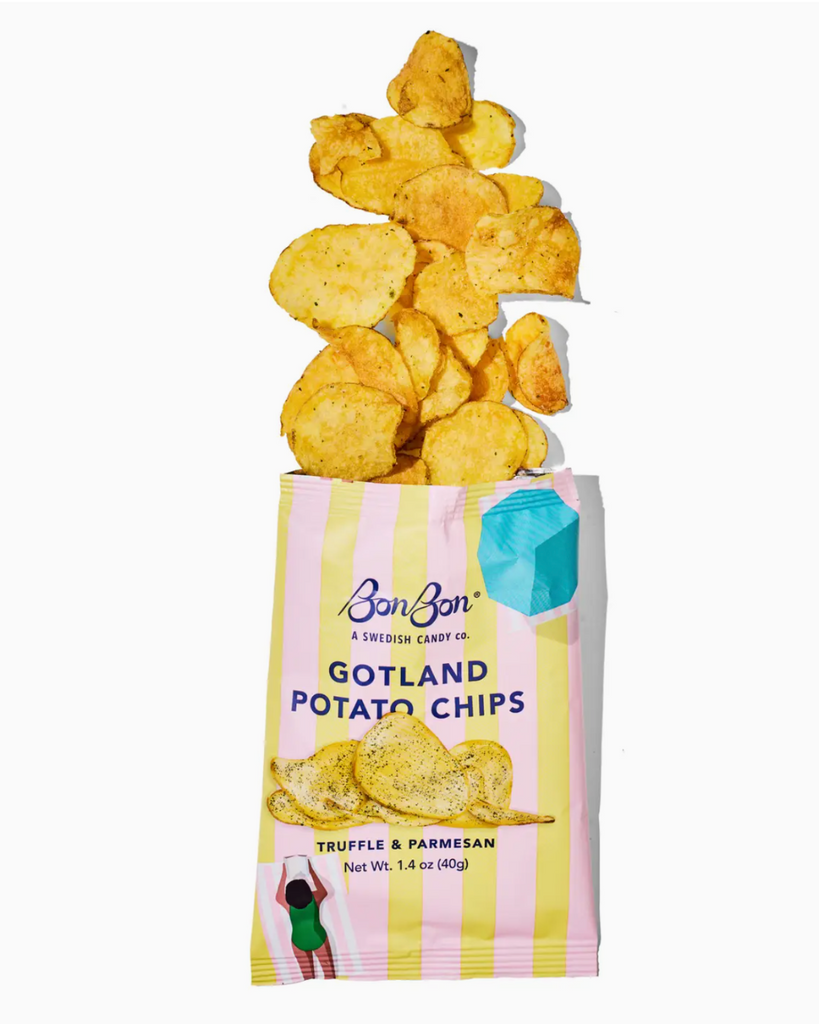 Gotland potato chips, truffle parmesan, Le Monkey House