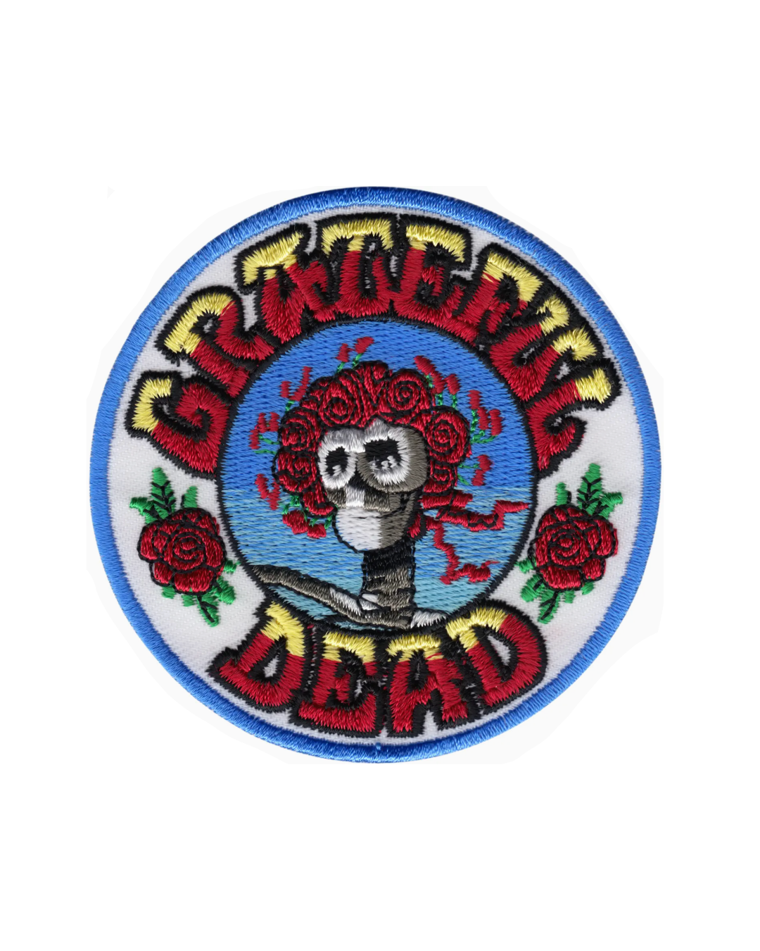 Grateful Dead Skeleton & Roses Iron-On Patch, Cool Patches – Le Monkey ...