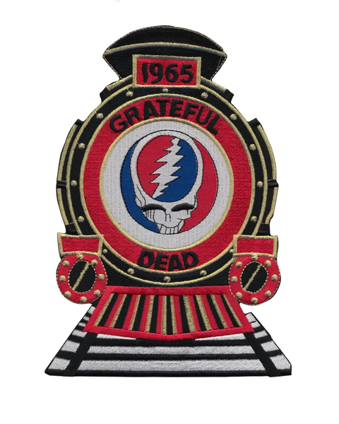 Grateful Dead train, Back patch, large patch, square deal recordings sold by Le Monkey House
