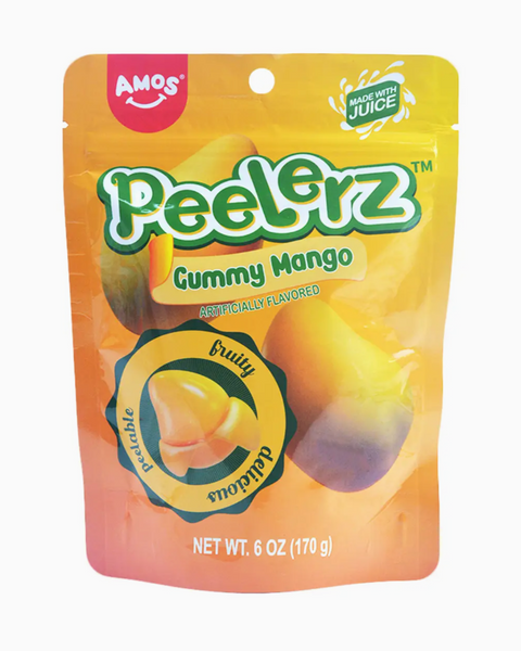 Gummy peelable candy mango peelerz, tik tok viral, fruity chewy candy sold by Le Monkey House