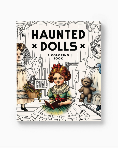 Haunted Dolls coloring cook by Brass Monkey sold by Le Monkey house