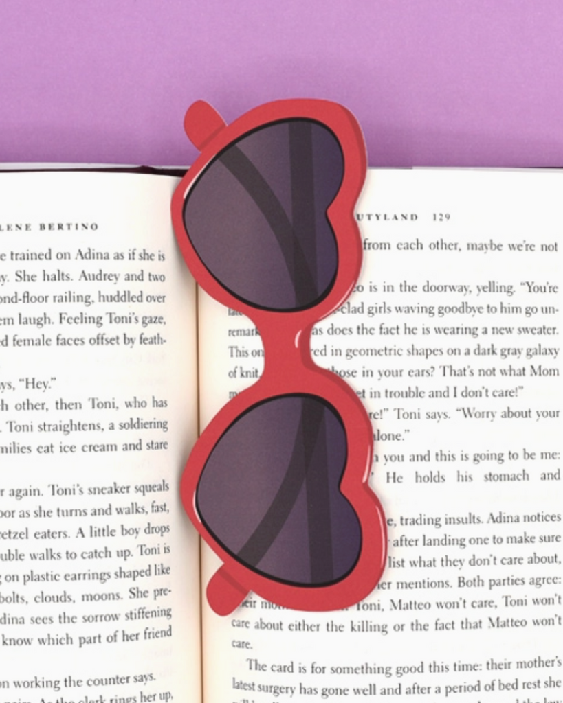 Heart shaped sunglasses taylor swift bookmark by Humdrum Paper sold by Le Monkey House