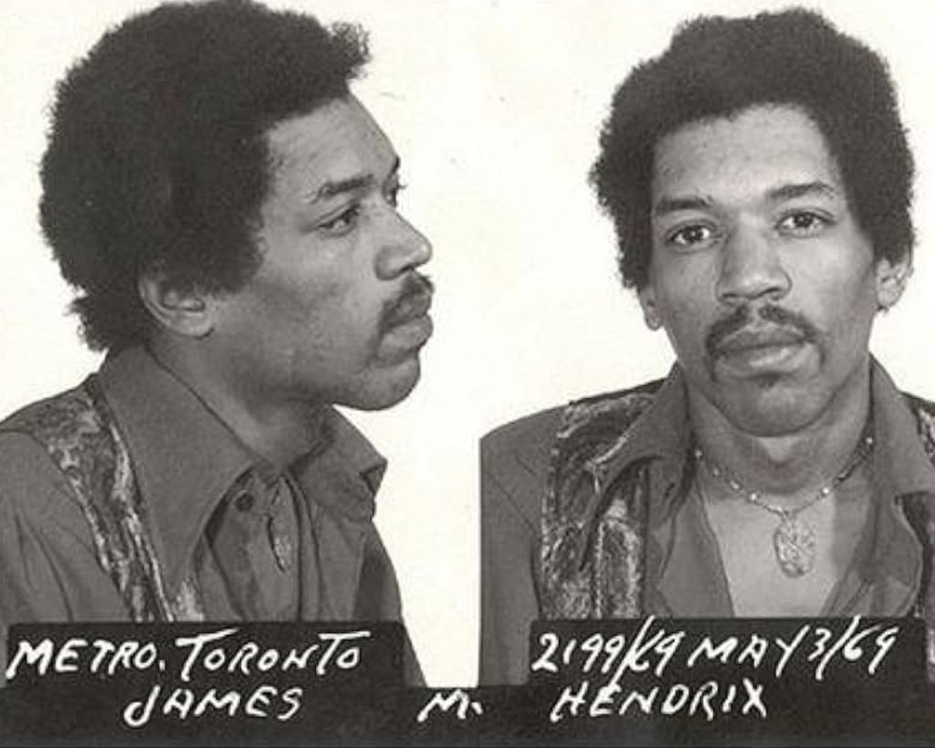 Jimi Hendrix Mugshot