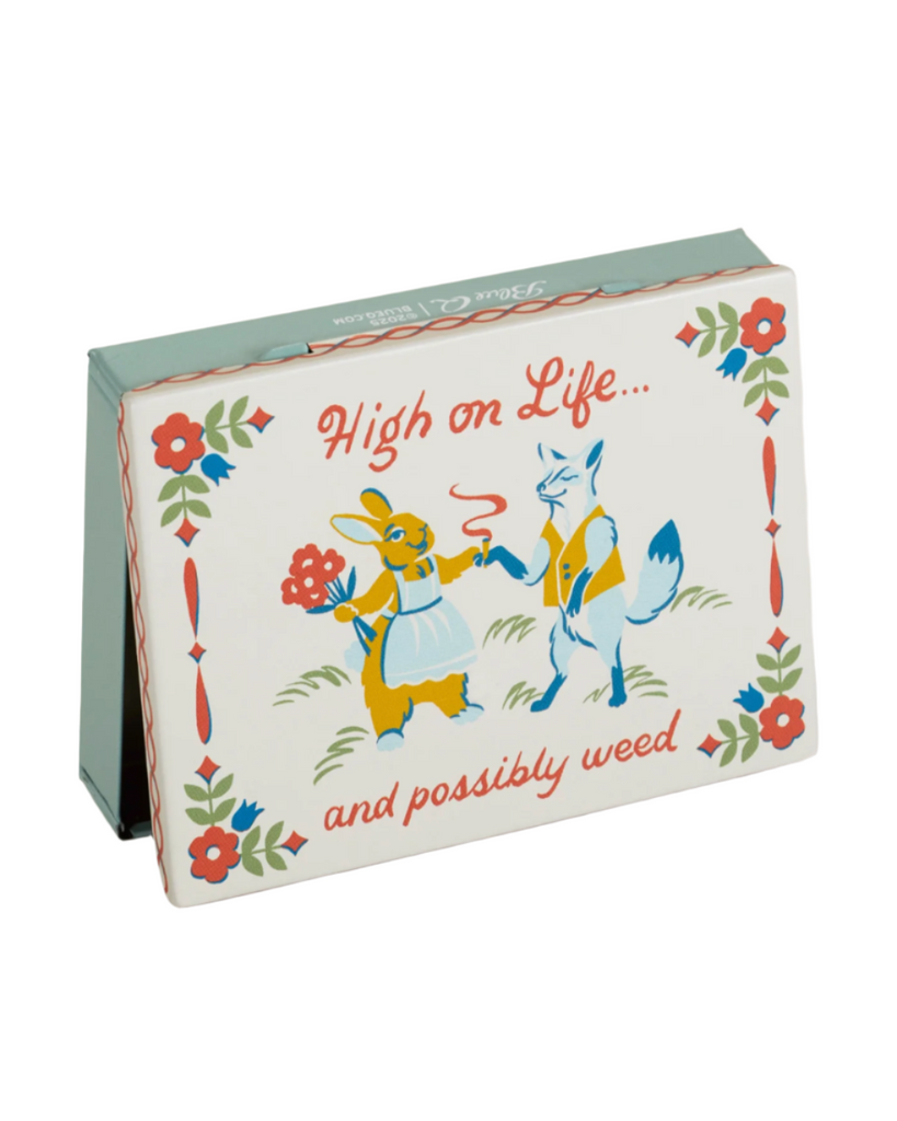 High on life and maybe weed pocket box metal stash box by Blue Q sold by Le Monkey House