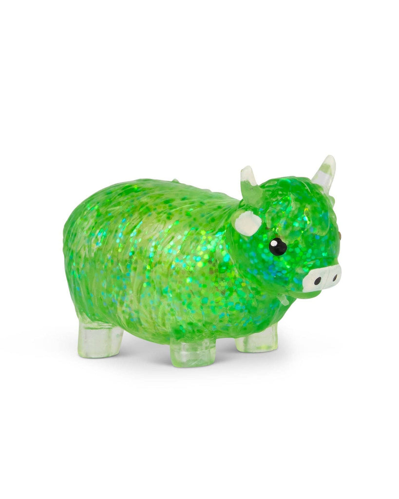 Sugar Highland Cow glitter squishy by Scrunchems, sold by Le Monkey House