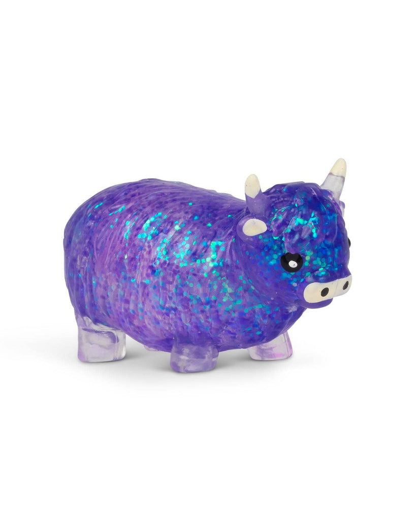 Sugar Highland Cow glitter squishy by Scrunchems, sold by Le Monkey House