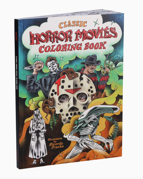 Classic horror movies coloring book from Chronicle books, sold by Le Monkey house