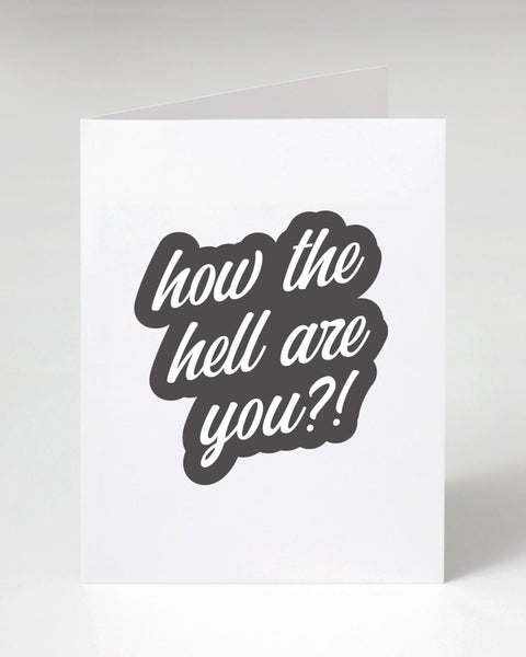 How the hell are you greeting card printed designed and sold by Le Monkey House