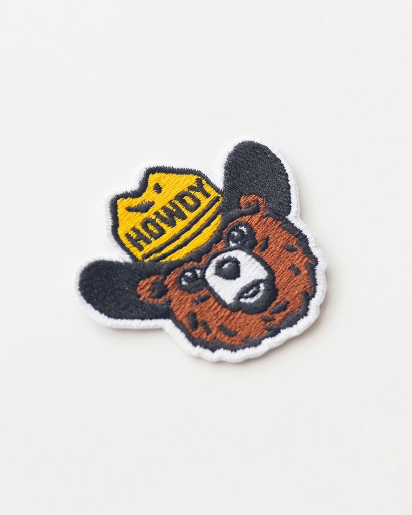 Howdy bear embroidered patch by Union Made sold by Le Monkey House