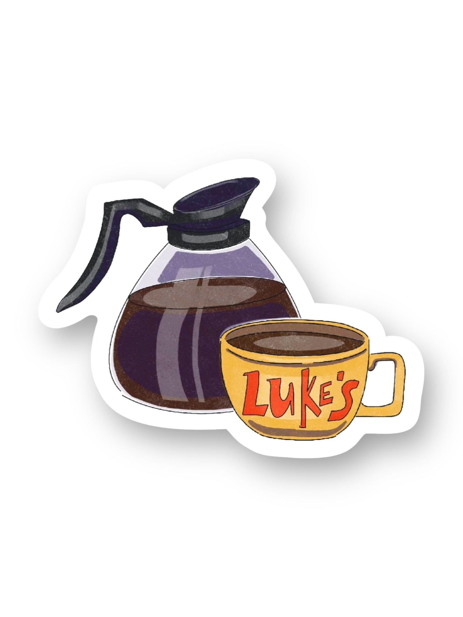 Luke's Diner, Gilmore Girls, Stars Hollow Sticker by Big Moods, Sold by Le Monkey House