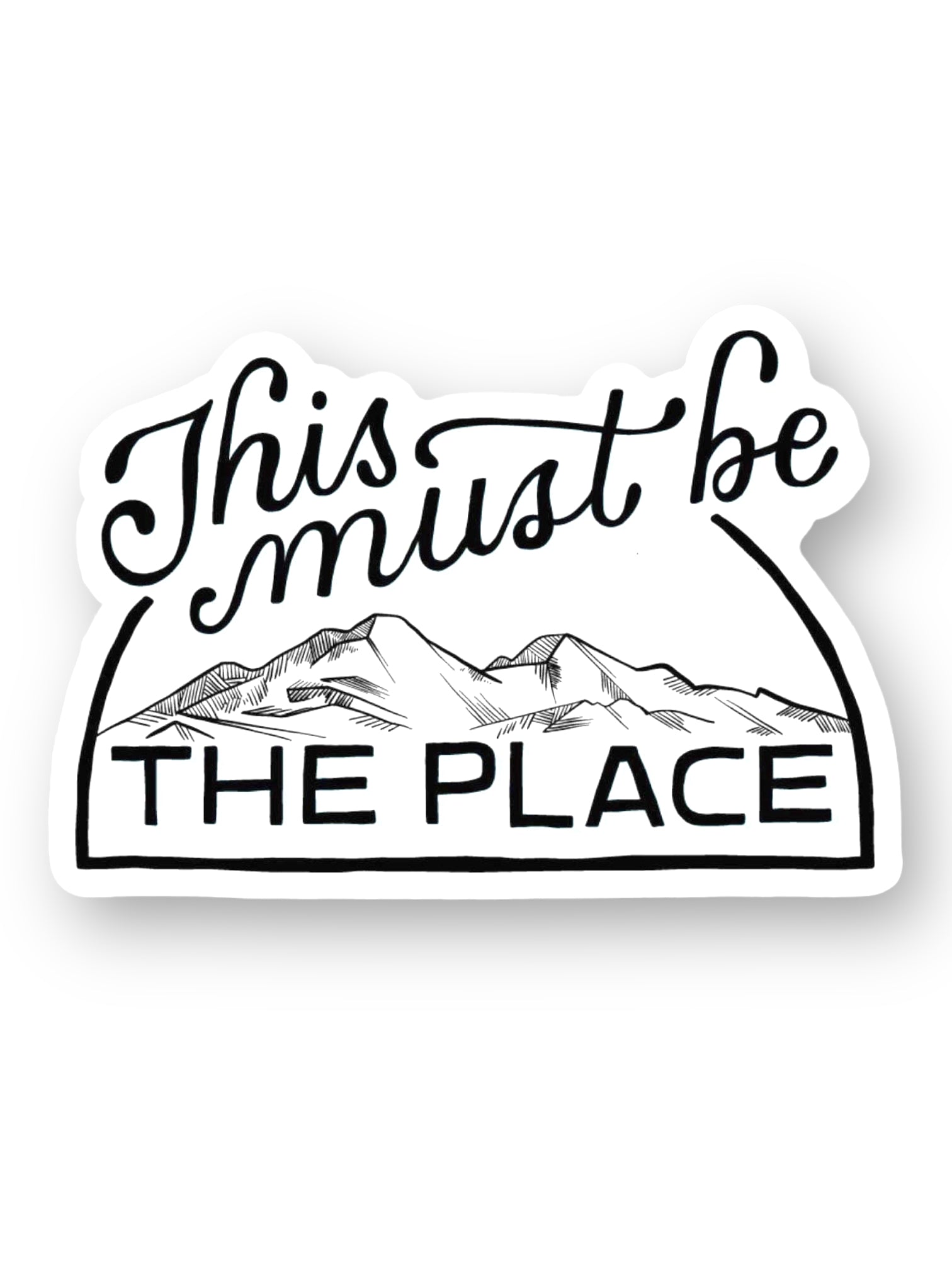 This Must Be The Place, Talking Heads Lyrics Quote Sticker by Big Moods, Sold by Le Monkey House