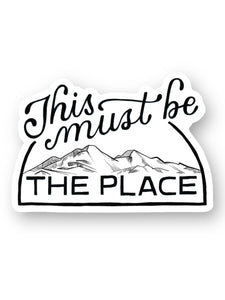 This Must Be The Place, Talking Heads Lyrics Quote Sticker by Big Moods, Sold by Le Monkey House