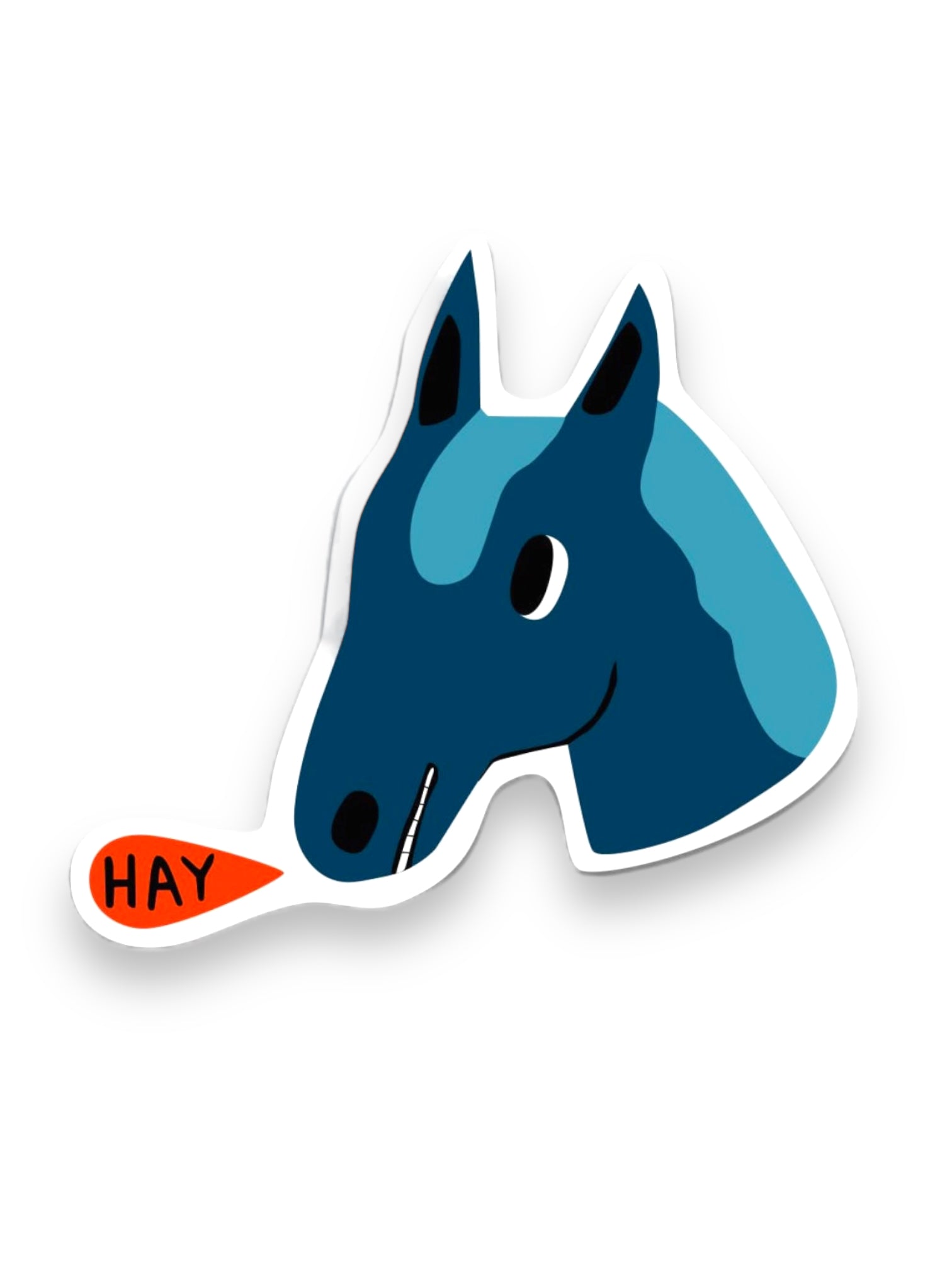 Hay is for horses sticker by The Mincing Mockingbird Sold by Le Monkey House