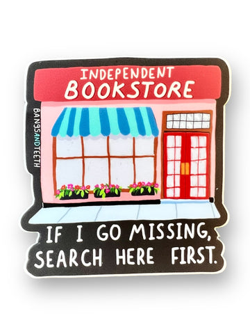 At The Bookstore Sticker