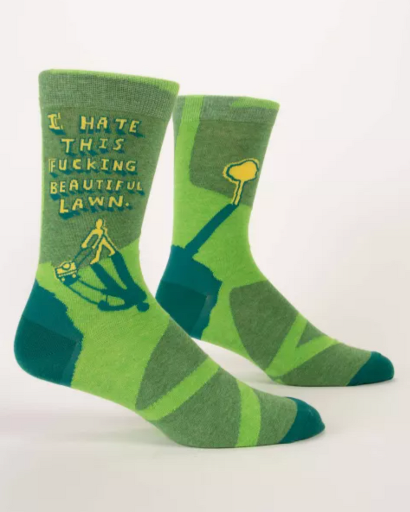 I hate this beautiful fucking lawn socks by Blue Q Sold by Le Monkey House