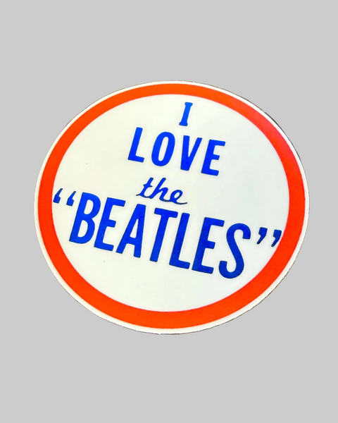 I Love the Beatles vintage retro sticker by Flip The Record sold by Le Monkey House
