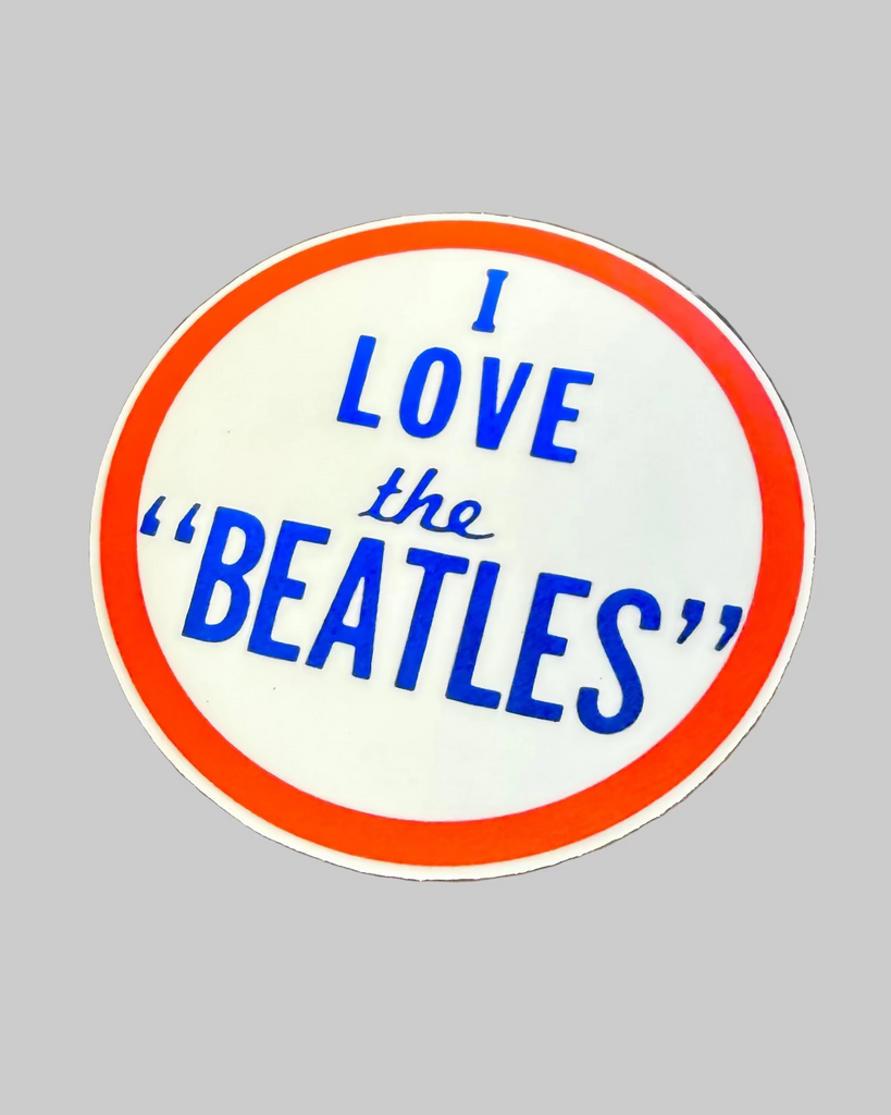 I Love the Beatles vintage retro sticker by Flip The Record sold by Le Monkey House
