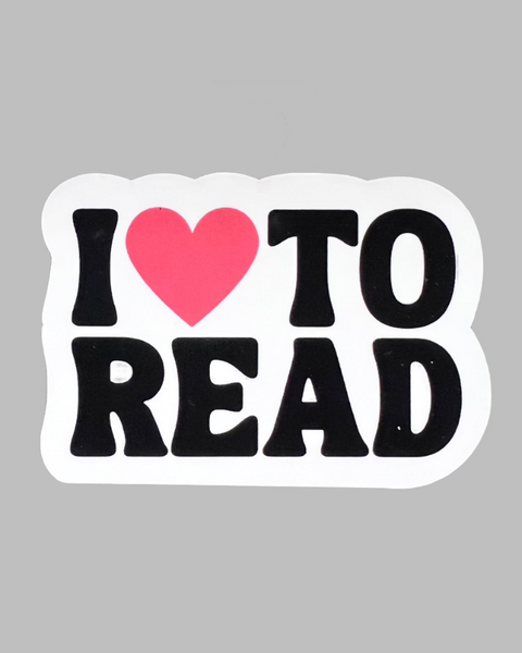 I Heart Reading sticker by Ace The Pitmatian sold by Le Monkey House