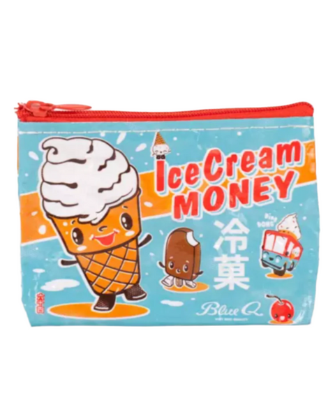 Ice Cream Money Coin Purse zipper Pouch by Blue Q Sold by Le Monkey House