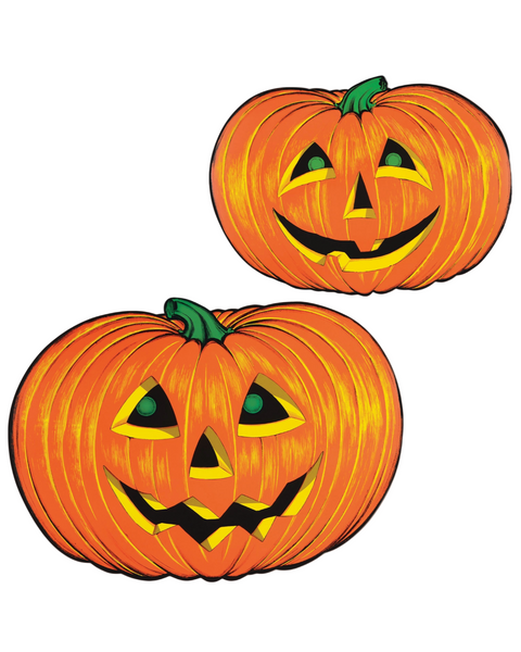 Jack o lantern pumpkin vintage style cutout, double-sided Halloween Decoration by Beistle sold by Le Monkey House