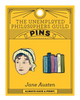 Jane Austen enamel pin set by Unemployed Philosophers Guild sold by Le Monkey House