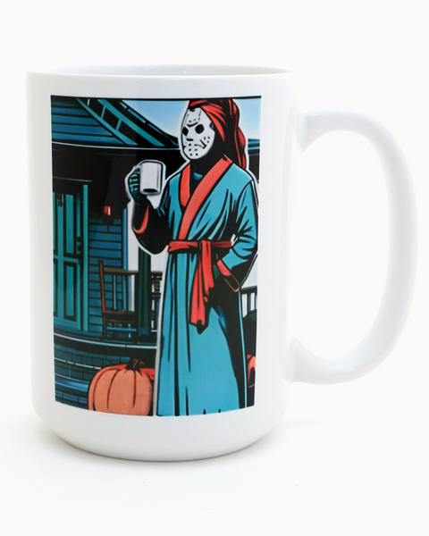 Jason Voorhies, Friday The 13th Mug by Lenny Mud, sold by Le Monkey House